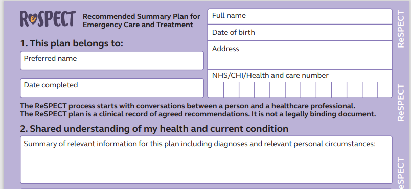 Introduction to ReSPECT &amp; Advance Care Planning