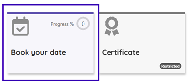 Book your date button